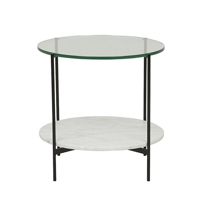 CLERMONT LAYER MARBLE SIDE TABLE - Sofas Direct