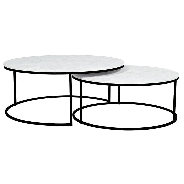 Buy ELLE ROUND MARBLE NEST COFFEE TABLES online at - Sofas Direct